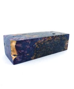 Stabilized wood burl block 100046