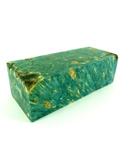 green stab wood block stabilised wood 100067