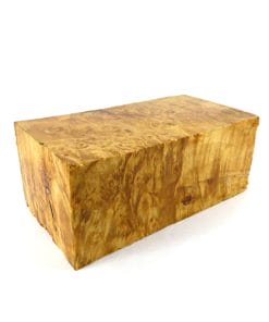 natural stan wood maple burl block stabilized 100094