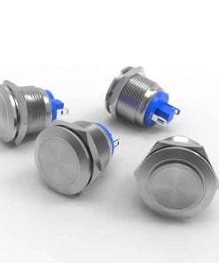 19mm raised flat and domed anti vandal switch