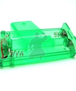 2xaa green clear battery mod box with switch_2