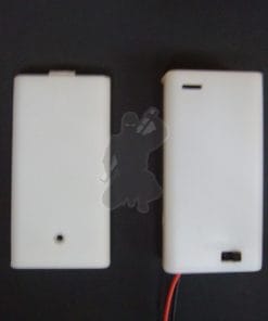 2xaa white battery mod box with switch 2