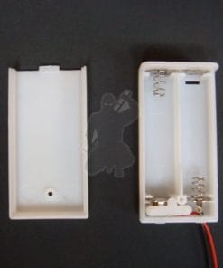 2xaa white battery mod box with switch