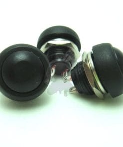 Black pushbutton horn switch-