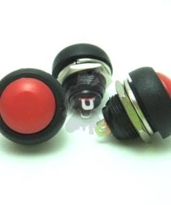 Red pushbutton horn switch