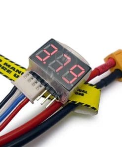 Red LED 1s to 6s voltage lipo display tester