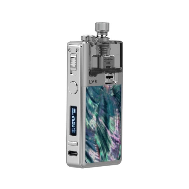 LVE Orion II Limited Edition Abalone pod system with RBA - Silver - Side View